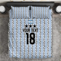 Custom Argentina Heritage Football Bedding Set La Albiceleste Glory Road to 2026
