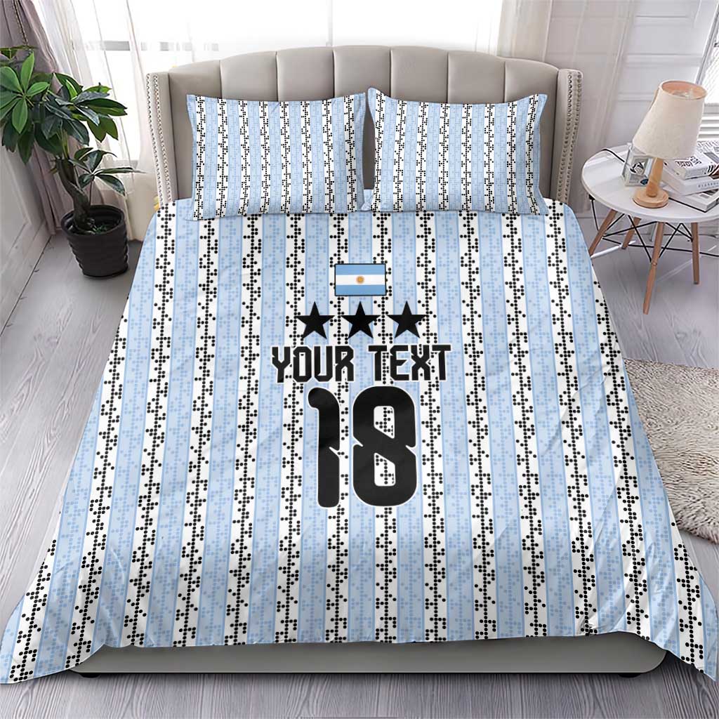 Custom Argentina Heritage Football Bedding Set La Albiceleste Glory Road to 2026