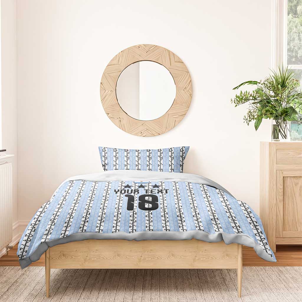 Custom Argentina Heritage Football Bedding Set La Albiceleste Glory Road to 2026