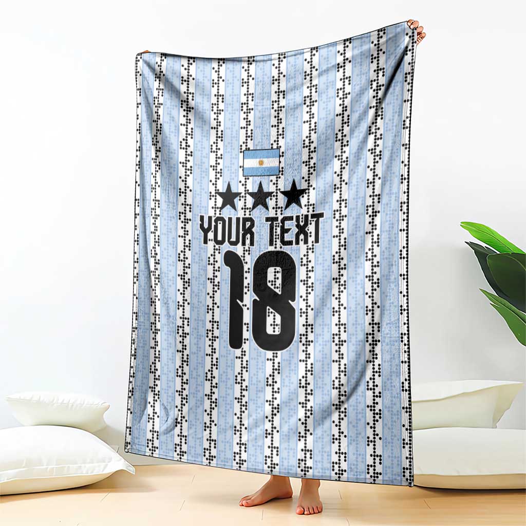 Custom Argentina Heritage Football Blanket La Albiceleste Glory Road to 2026