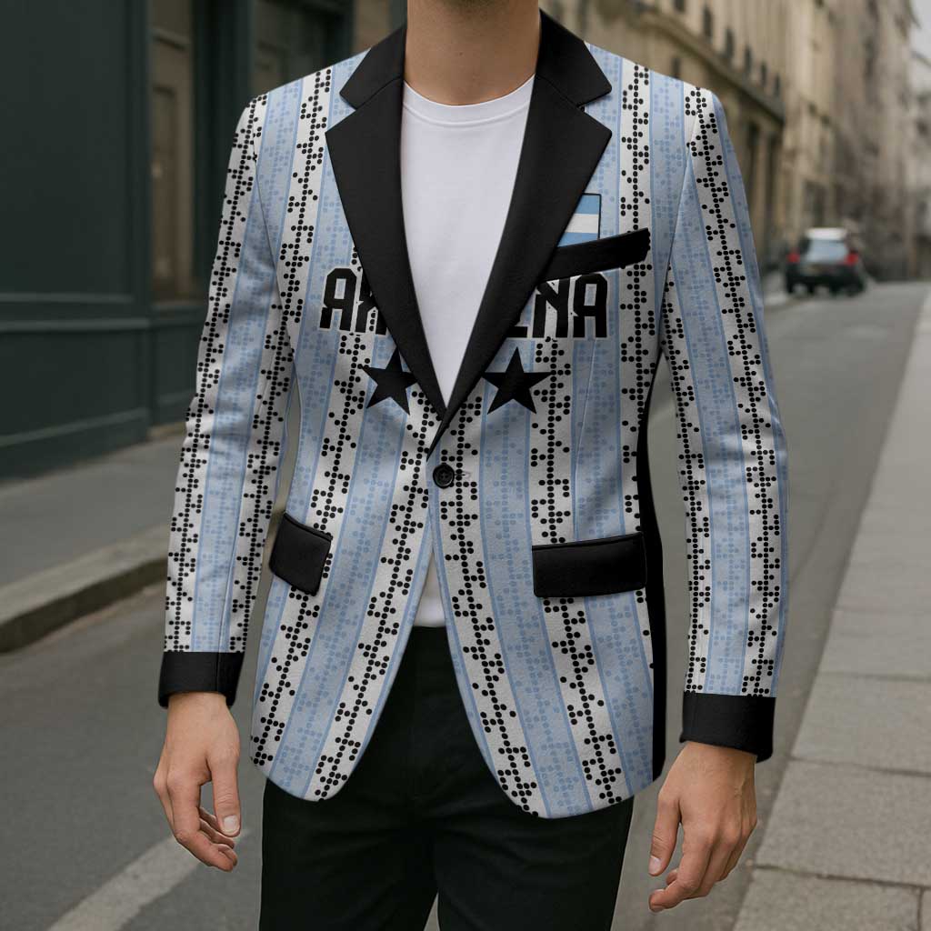 Custom Argentina Heritage Football Blazer La Albiceleste Glory Road to 2026