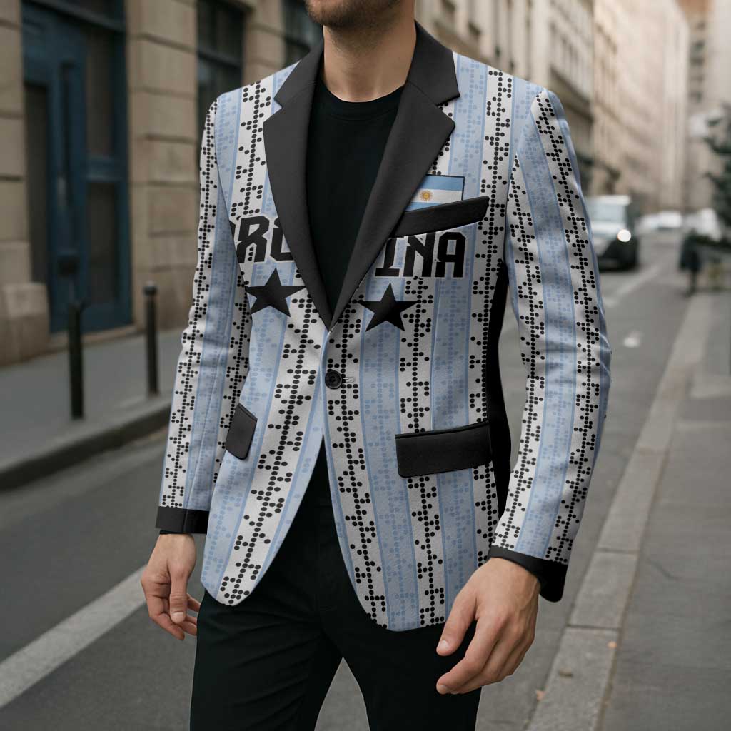 Custom Argentina Heritage Football Blazer La Albiceleste Glory Road to 2026