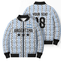 Custom Argentina Heritage Football Bomber Puffer Jacket La Albiceleste Glory Road to 2026