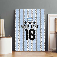 Custom Argentina Heritage Football Canvas Wall Art La Albiceleste Glory Road to 2026