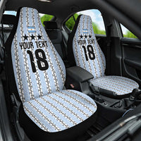Custom Argentina Heritage Football Car Seat Cover La Albiceleste Glory Road to 2026