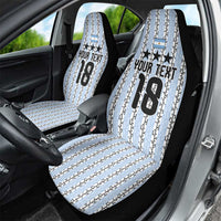 Custom Argentina Heritage Football Car Seat Cover La Albiceleste Glory Road to 2026