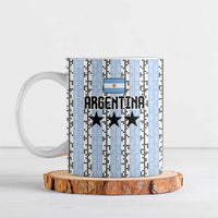 Custom Argentina Heritage Football Ceramic Mug La Albiceleste Glory Road to 2026