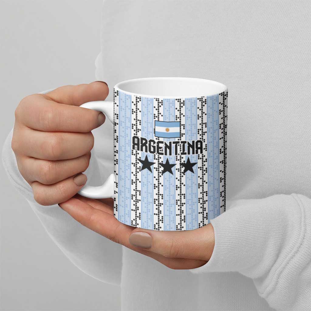 Custom Argentina Heritage Football Ceramic Mug La Albiceleste Glory Road to 2026
