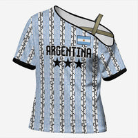 Custom Argentina Heritage Football Cross Shoulder Shirt La Albiceleste Glory Road to 2026