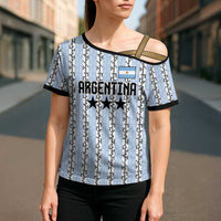 Custom Argentina Heritage Football Cross Shoulder Shirt La Albiceleste Glory Road to 2026