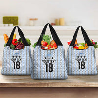 Custom Argentina Heritage Football Grocery Bag La Albiceleste Glory Road to 2026