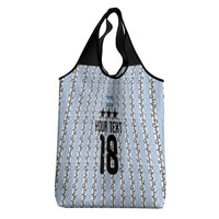 Custom Argentina Heritage Football Grocery Bag La Albiceleste Glory Road to 2026