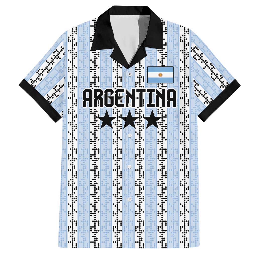 Custom Argentina Heritage Football Hawaiian Shirt La Albiceleste Glory Road to 2026