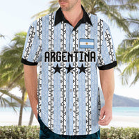 Custom Argentina Heritage Football Hawaiian Shirt La Albiceleste Glory Road to 2026