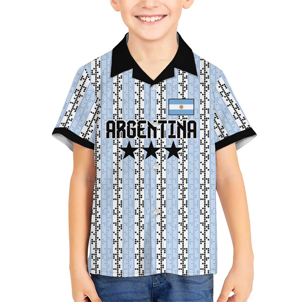 Custom Argentina Heritage Football Hawaiian Shirt La Albiceleste Glory Road to 2026