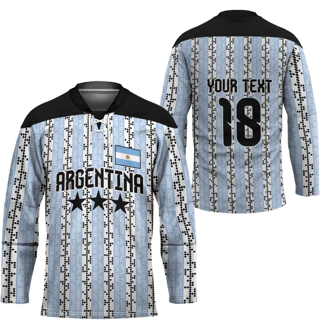 Custom Argentina Heritage Football Hockey Jersey La Albiceleste Glory Road to 2026