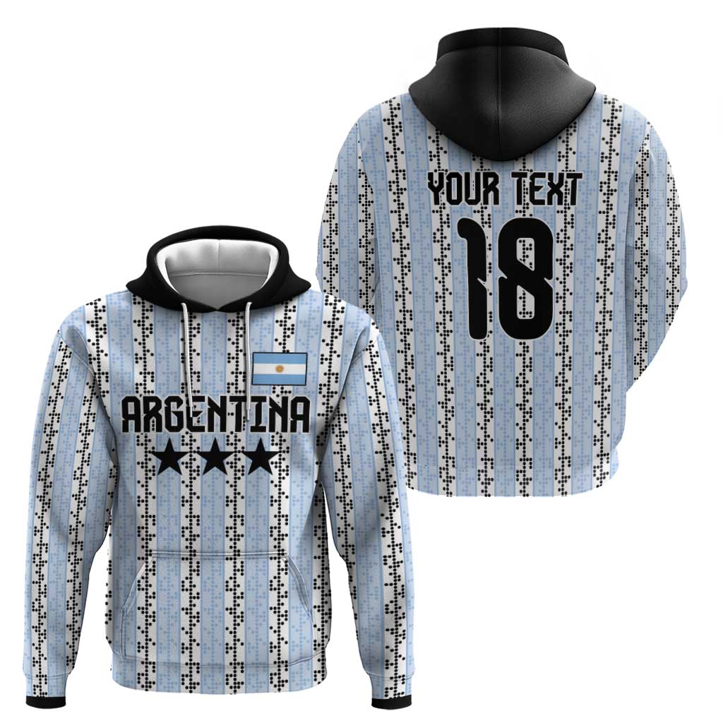 Custom Argentina Heritage Football Hoodie La Albiceleste Glory Road to 2026