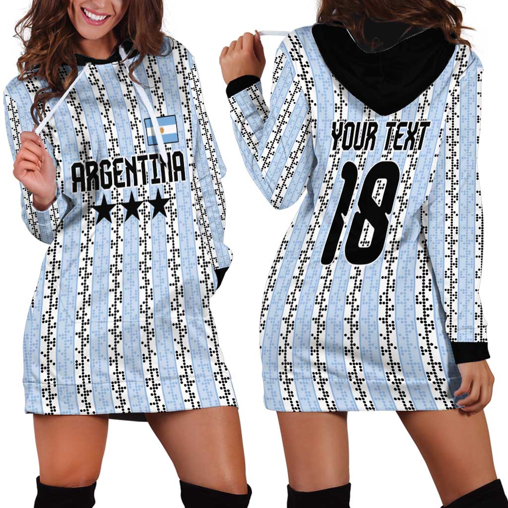 Custom Argentina Heritage Football Hoodie Dress La Albiceleste Glory Road to 2026