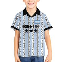 Custom Argentina Heritage Football Kid Hawaiian Shirt La Albiceleste Glory Road to 2026