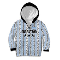 Custom Argentina Heritage Football Kid Hoodie La Albiceleste Glory Road to 2026