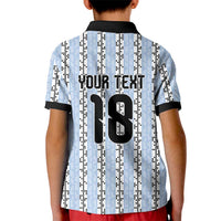 Custom Argentina Heritage Football Kid Polo Shirt La Albiceleste Glory Road to 2026