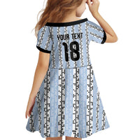 Custom Argentina Heritage Football Kid Short Sleeve Dress La Albiceleste Glory Road to 2026