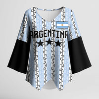 Custom Argentina Heritage Football Kimono Sleeve Blouse La Albiceleste Glory Road to 2026