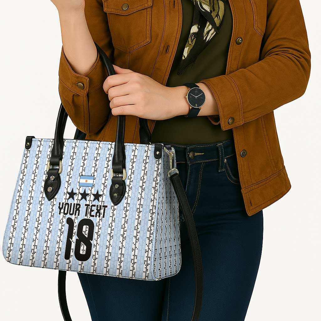 Custom Argentina Heritage Football Leather Bag La Albiceleste Glory Road to 2026
