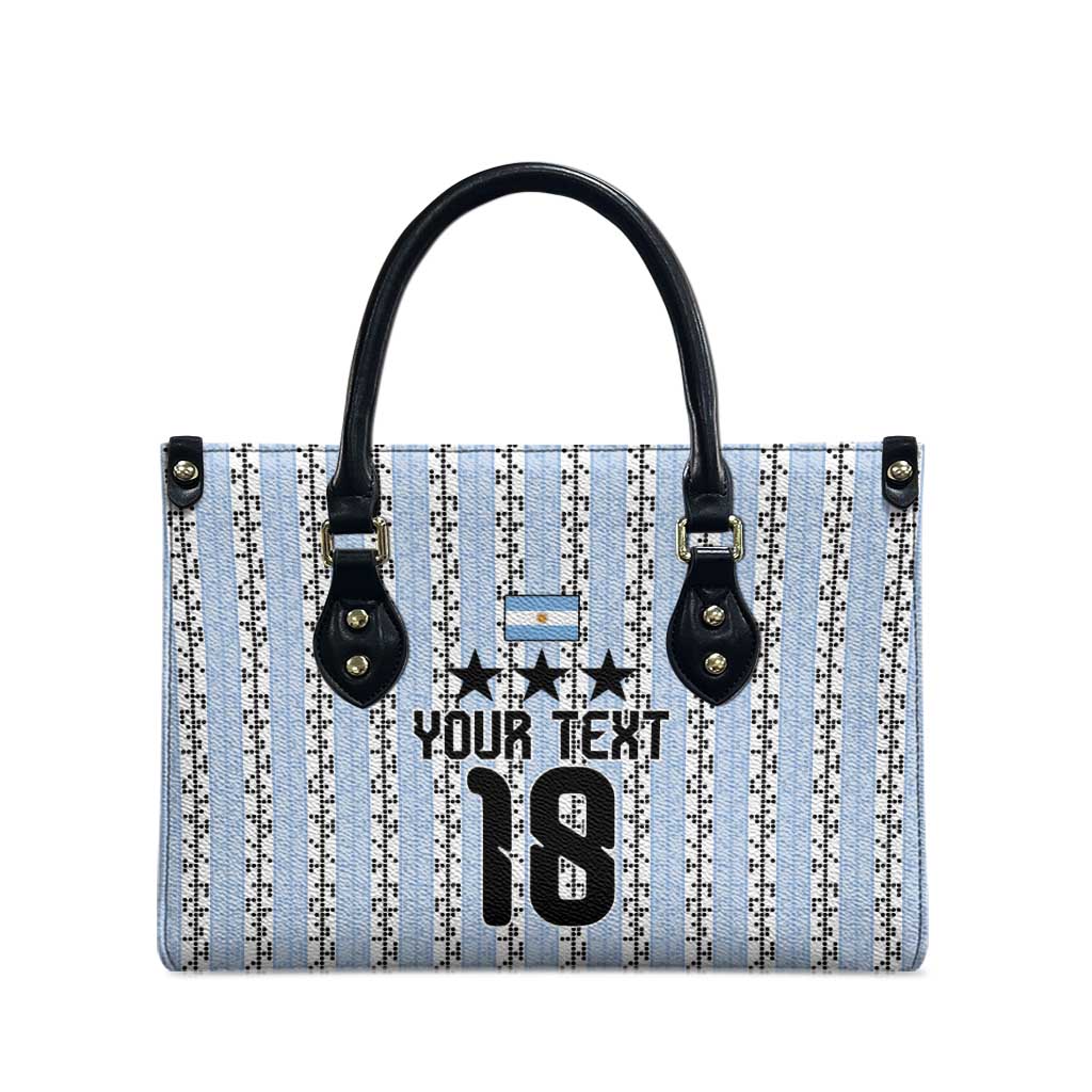 Custom Argentina Heritage Football Leather Bag La Albiceleste Glory Road to 2026