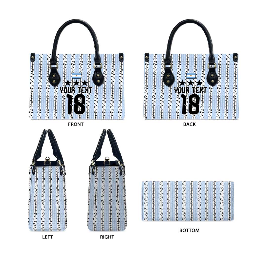Custom Argentina Heritage Football Leather Bag La Albiceleste Glory Road to 2026