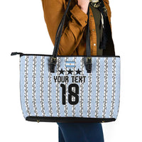 Custom Argentina Heritage Football Leather Tote Bag La Albiceleste Glory Road to 2026