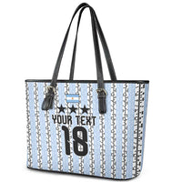 Custom Argentina Heritage Football Leather Tote Bag La Albiceleste Glory Road to 2026