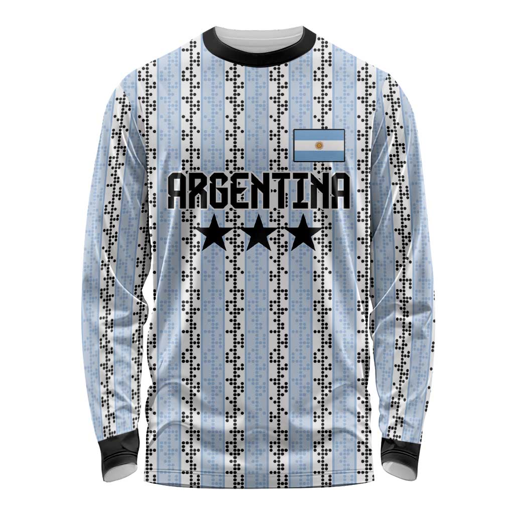 Custom Argentina Heritage Football Long Sleeve Shirt La Albiceleste Glory Road to 2026