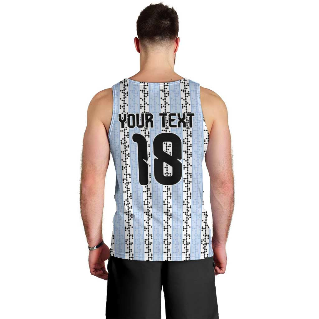 Custom Argentina Heritage Football Men Tank Top La Albiceleste Glory Road to 2026