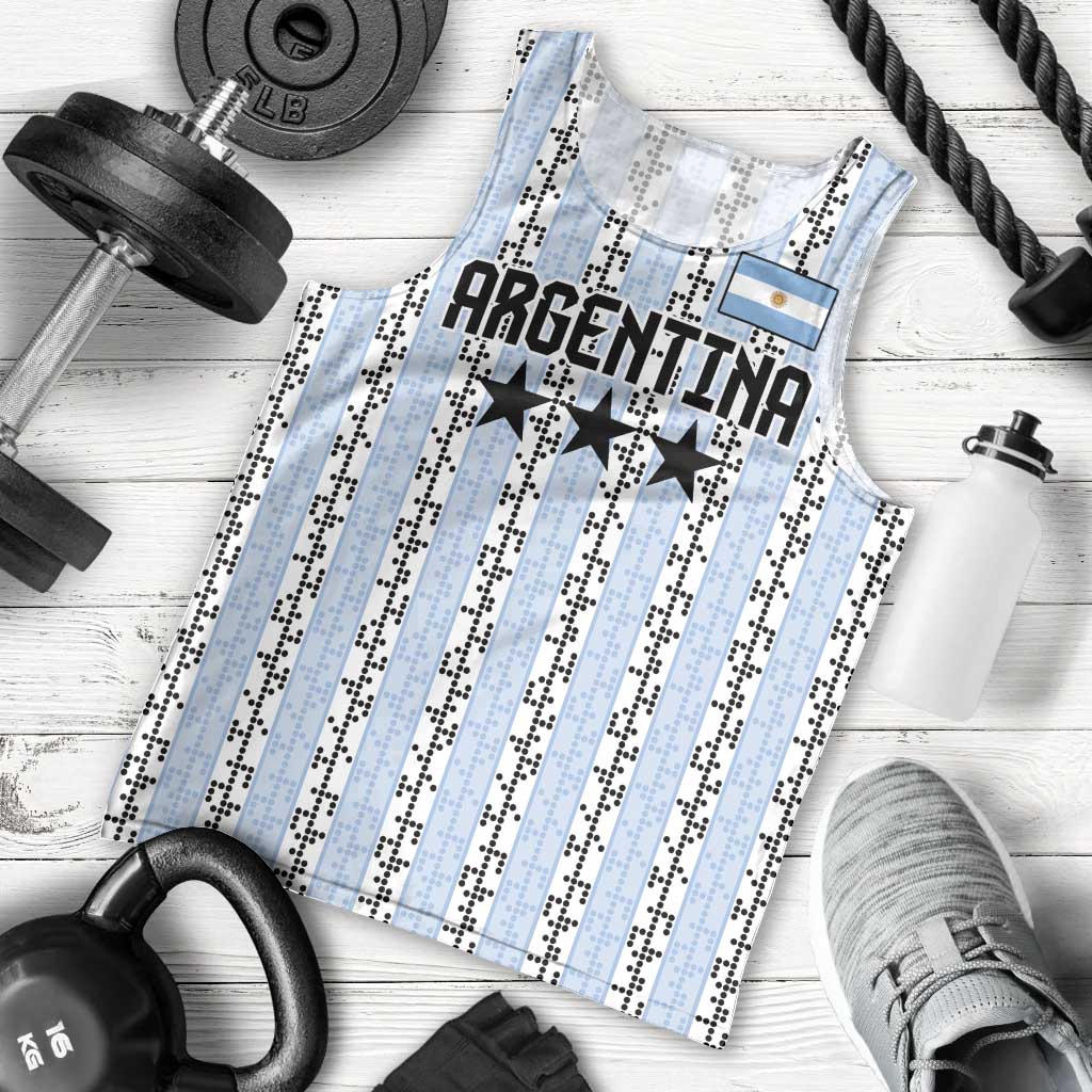 Custom Argentina Heritage Football Men Tank Top La Albiceleste Glory Road to 2026