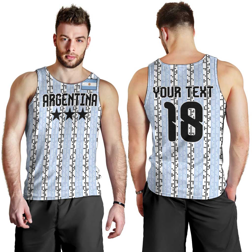 Custom Argentina Heritage Football Men Tank Top La Albiceleste Glory Road to 2026