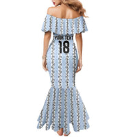 Custom Argentina Heritage Football Mermaid Dress La Albiceleste Glory Road to 2026