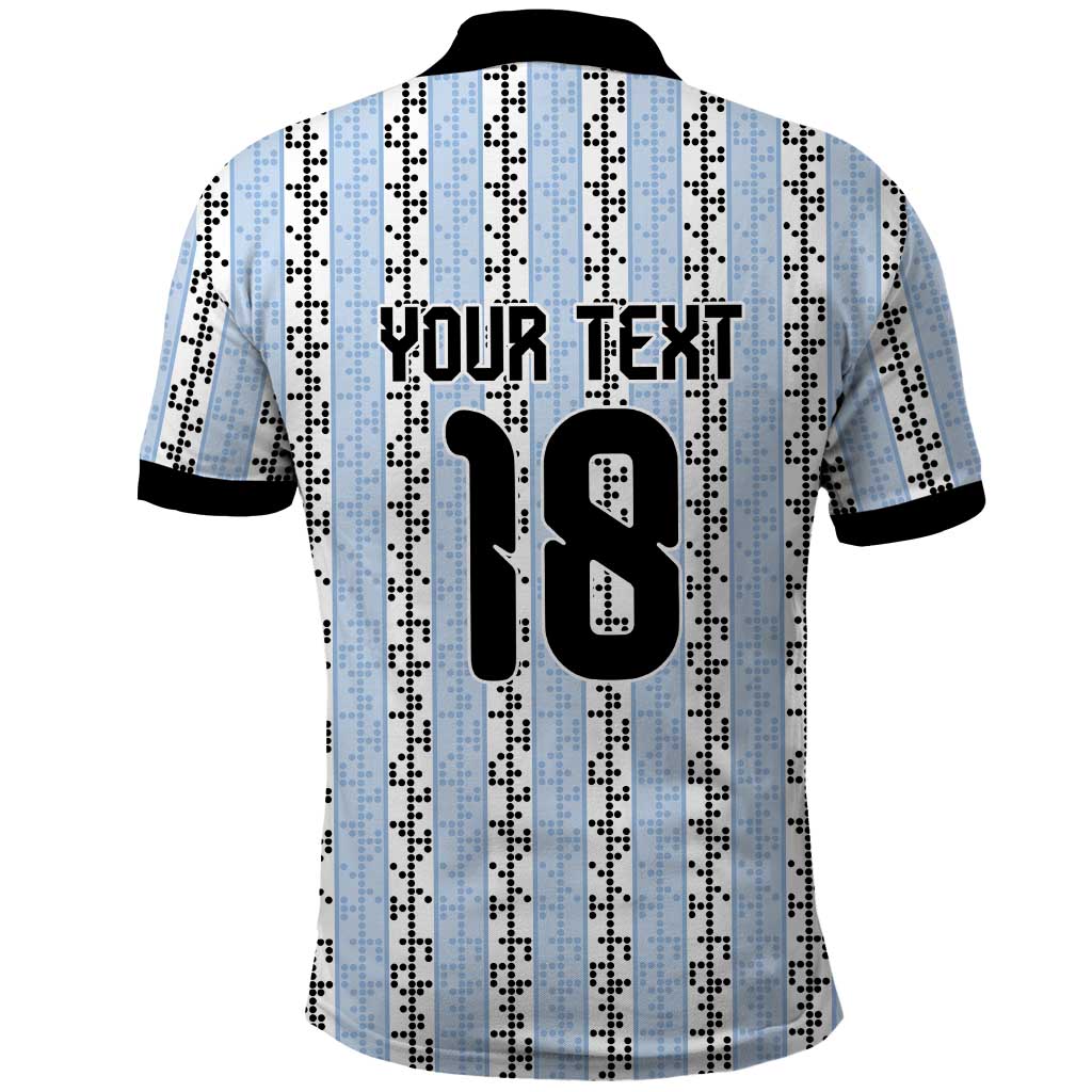 Custom Argentina Heritage Football Polo Shirt La Albiceleste Glory Road to 2026