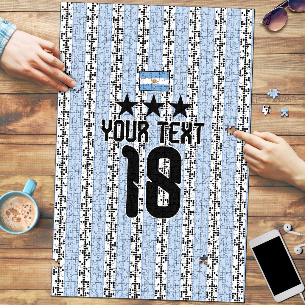 Custom Argentina Heritage Football Puzzle La Albiceleste Glory Road to 2026