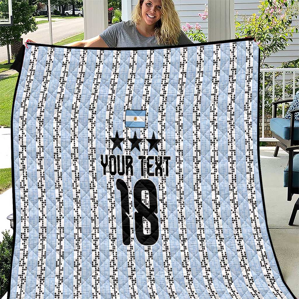 Custom Argentina Heritage Football Quilt La Albiceleste Glory Road to 2026