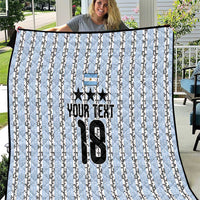 Custom Argentina Heritage Football Quilt La Albiceleste Glory Road to 2026