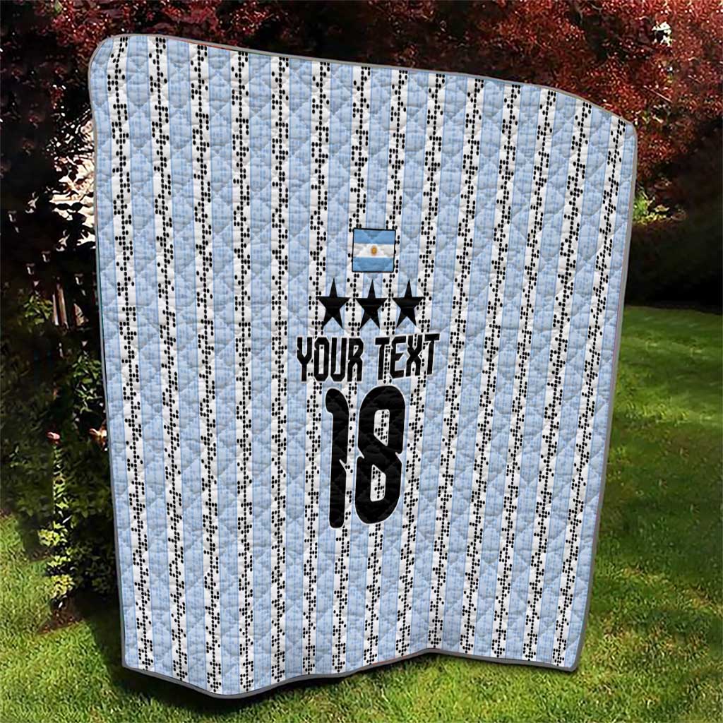 Custom Argentina Heritage Football Quilt La Albiceleste Glory Road to 2026