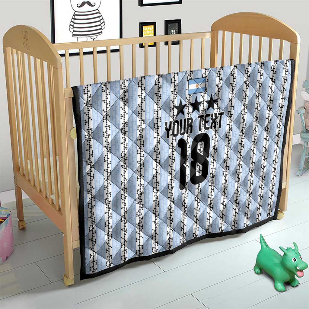 Custom Argentina Heritage Football Quilt La Albiceleste Glory Road to 2026