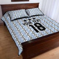 Custom Argentina Heritage Football Quilt Bed Set La Albiceleste Glory Road to 2026