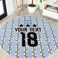 Custom Argentina Heritage Football Round Carpet La Albiceleste Glory Road to 2026