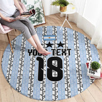 Custom Argentina Heritage Football Round Carpet La Albiceleste Glory Road to 2026