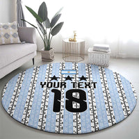 Custom Argentina Heritage Football Round Carpet La Albiceleste Glory Road to 2026
