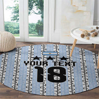 Custom Argentina Heritage Football Round Carpet La Albiceleste Glory Road to 2026