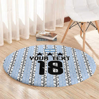Custom Argentina Heritage Football Round Carpet La Albiceleste Glory Road to 2026