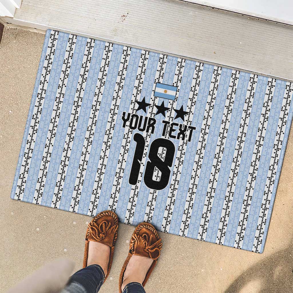 Custom Argentina Heritage Football Rubber Doormat La Albiceleste Glory Road to 2026